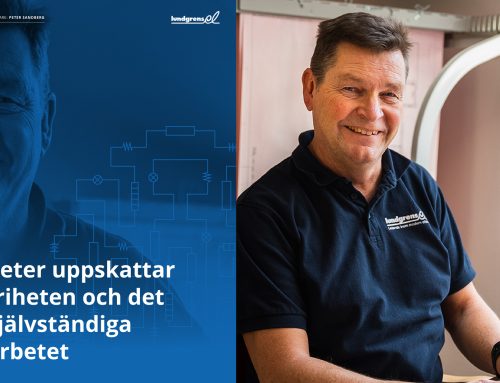Peter uppskattar friheten och det självständiga arbetet